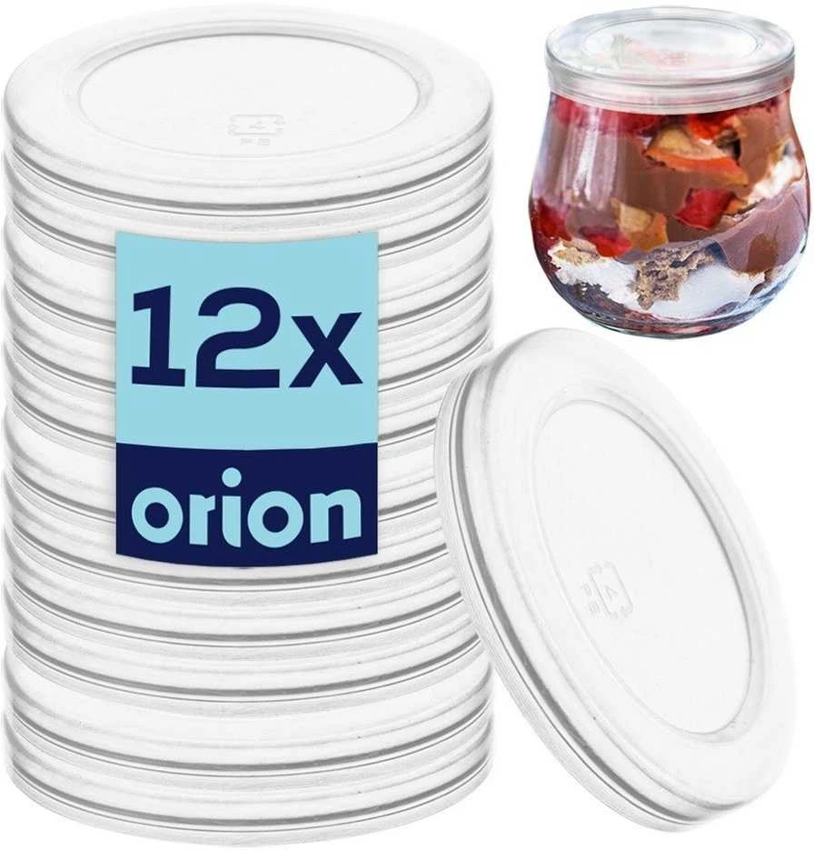 Weck Orion Stikliniai indeliai dangteliai 5,5 cm 12 vnt.