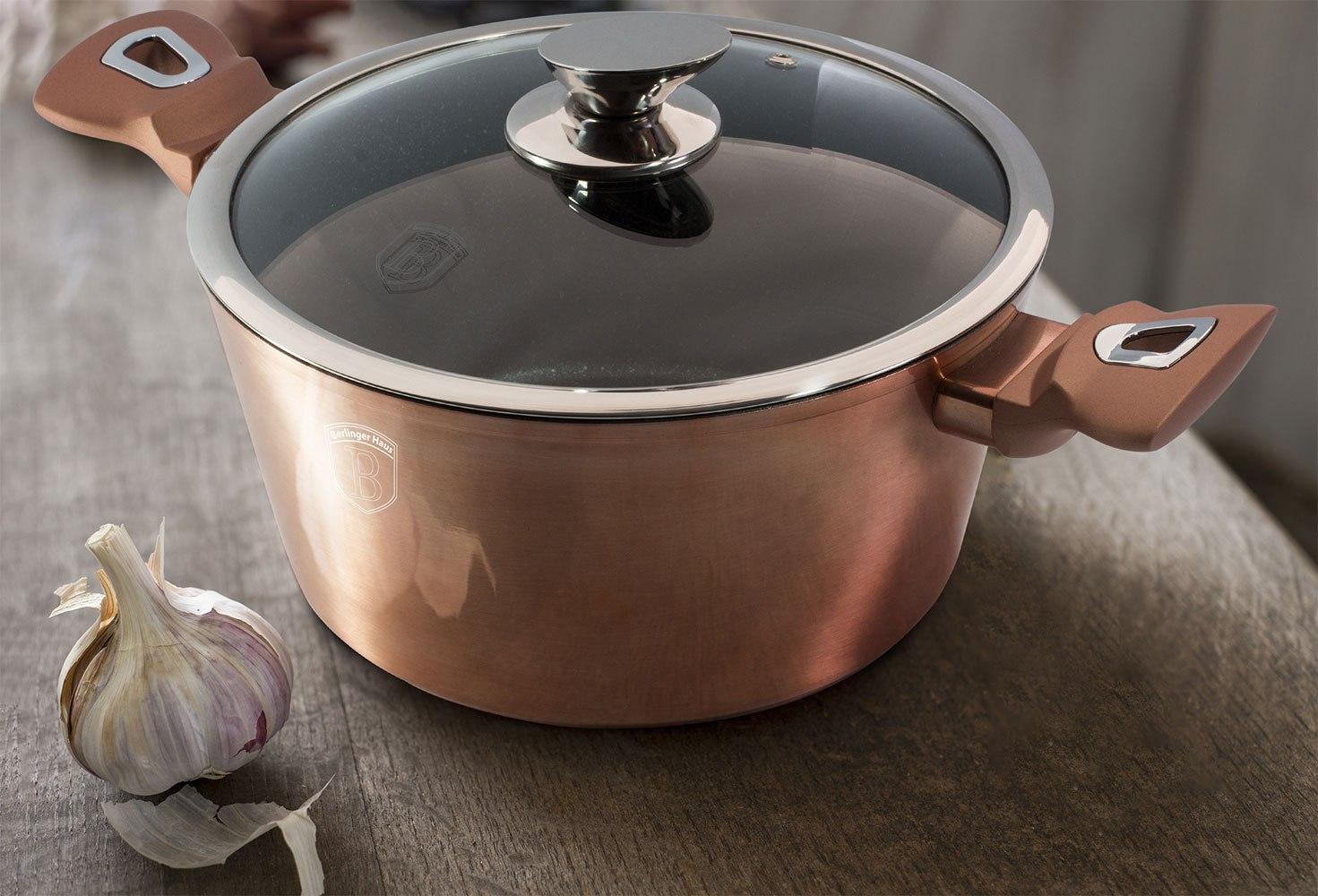 Puodų komplektas (15 dalių) Berlinger Haus BH/1224N Rose Gold