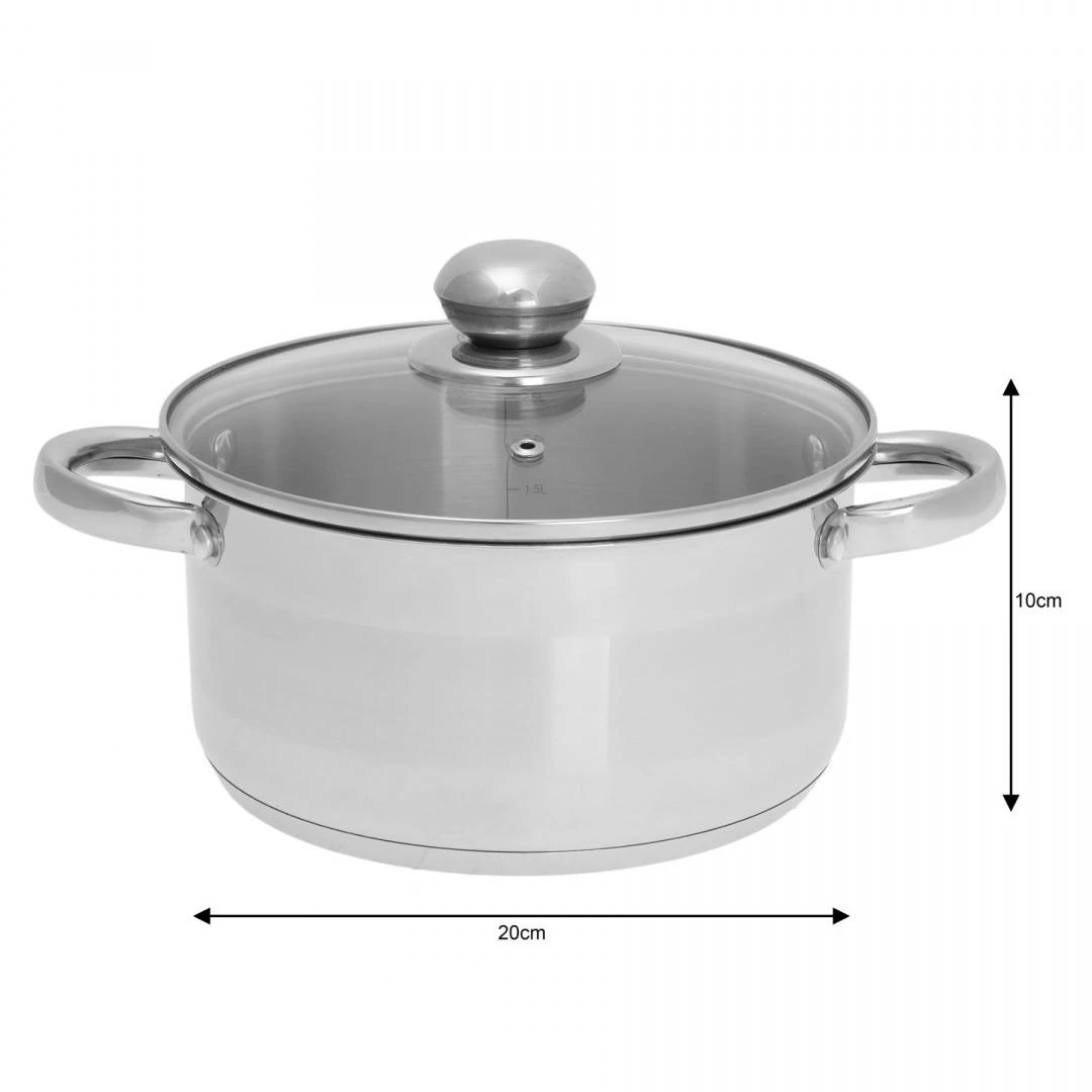 King Hoff Puodas Kinghoff plieno puodas, skersmuo 20cm, 3l
