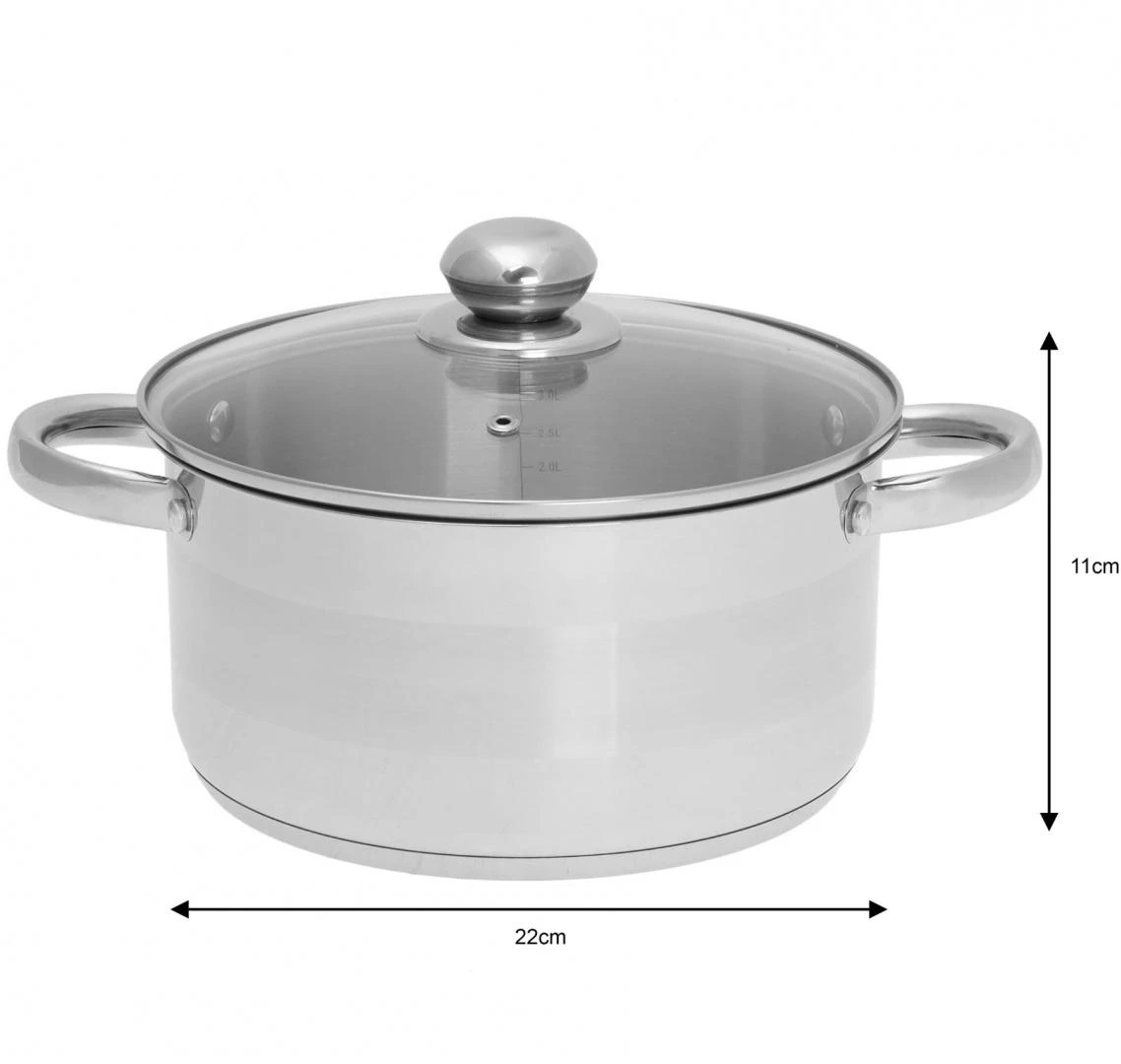 King Hoff Puodas Kinghoff plieno puodas, 24 cm skersmens, 6 l talpos