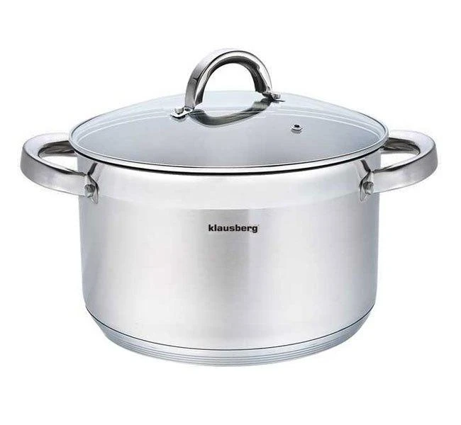 Puodas Plieninis puodas, 24 cm skersmens, 6,0 l, Klausberg