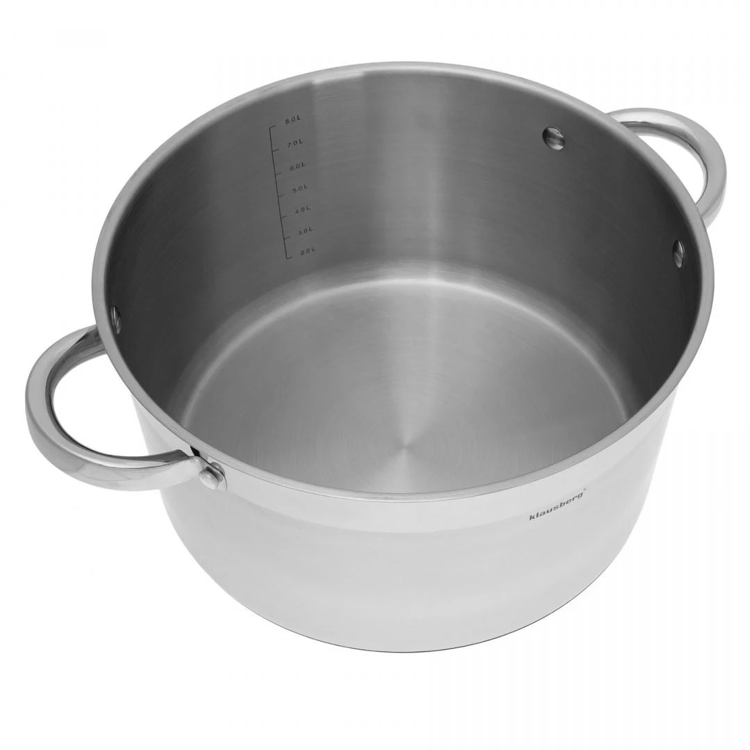 Puodas Plieninis puodas, 28 cm skersmens, 9,5 l, Klausberg
