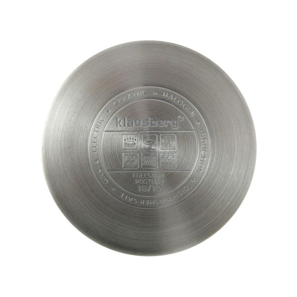 KLAUSBERG - Plieninis puodas + dangtis 16 cm 1,8 L
