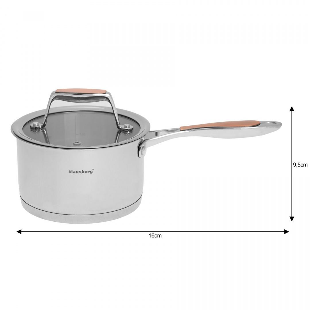 Kaistuvas stal, śr.16cm 1,8l klausberg