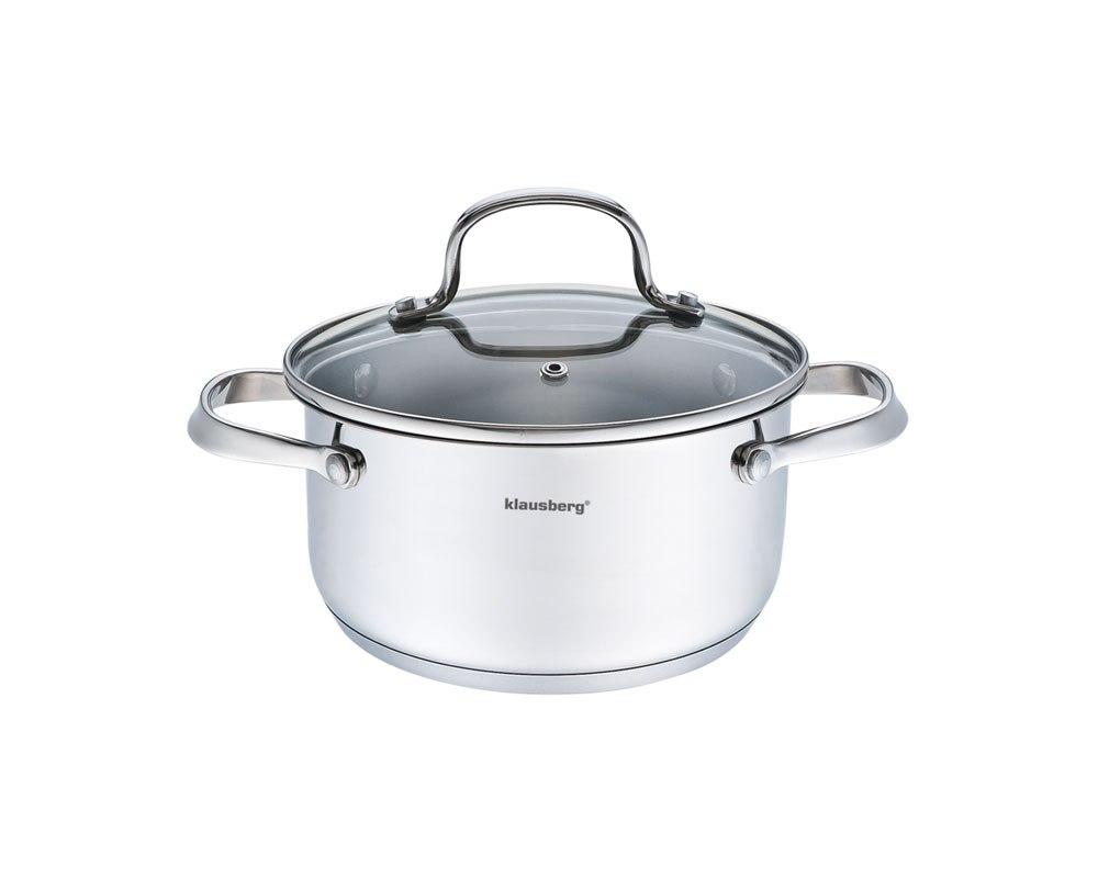 Puodas su pokrywą, stal śr.16cm 1,8l klausberg