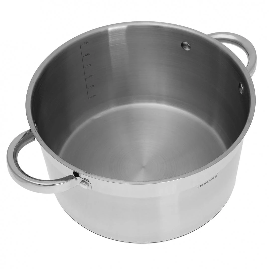 Puodas Plieninis puodas, 26 cm skersmens, 7,5 l, Klausberg