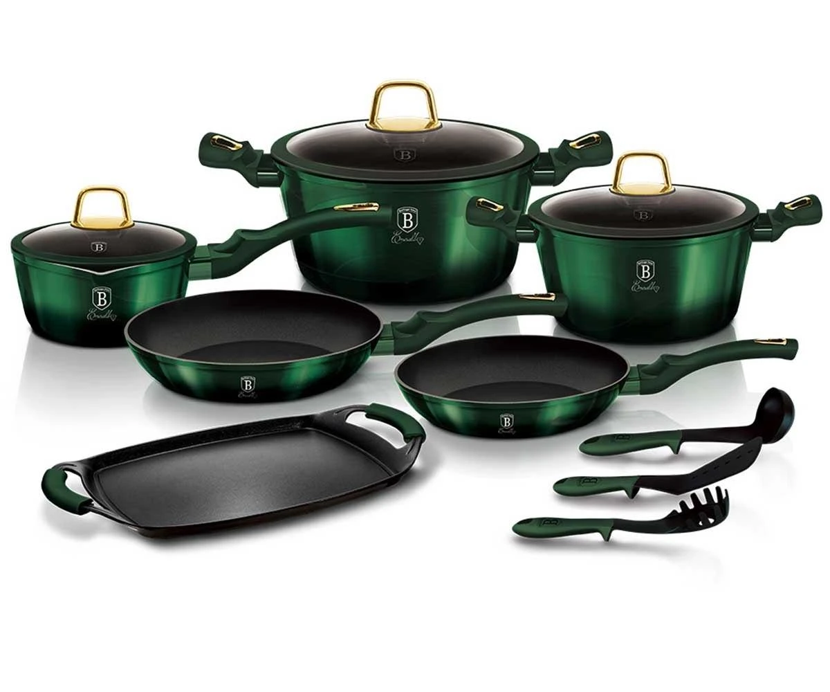 Puodų komplektas (14 dalių) Berlinger Haus Emerald Collection BH/6066