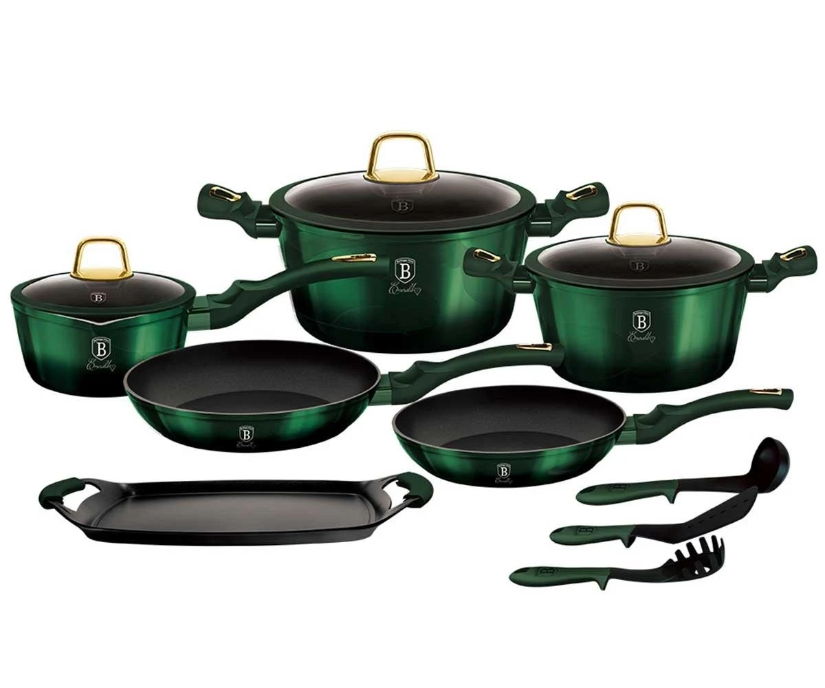Puodų komplektas (14 dalių) Berlinger Haus Emerald Collection BH/6066