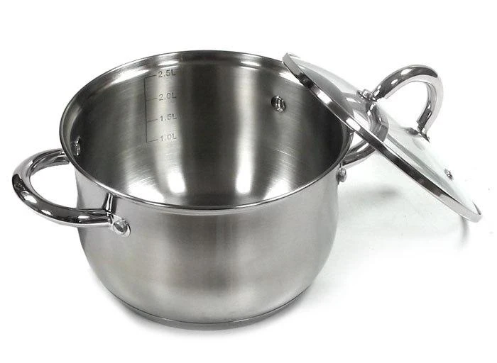 King Hoff Rinkinys Kinghoff Kinghoff 6 dalių puodų rinkinys, plieno, skersmuo 18, 20, 24 cm