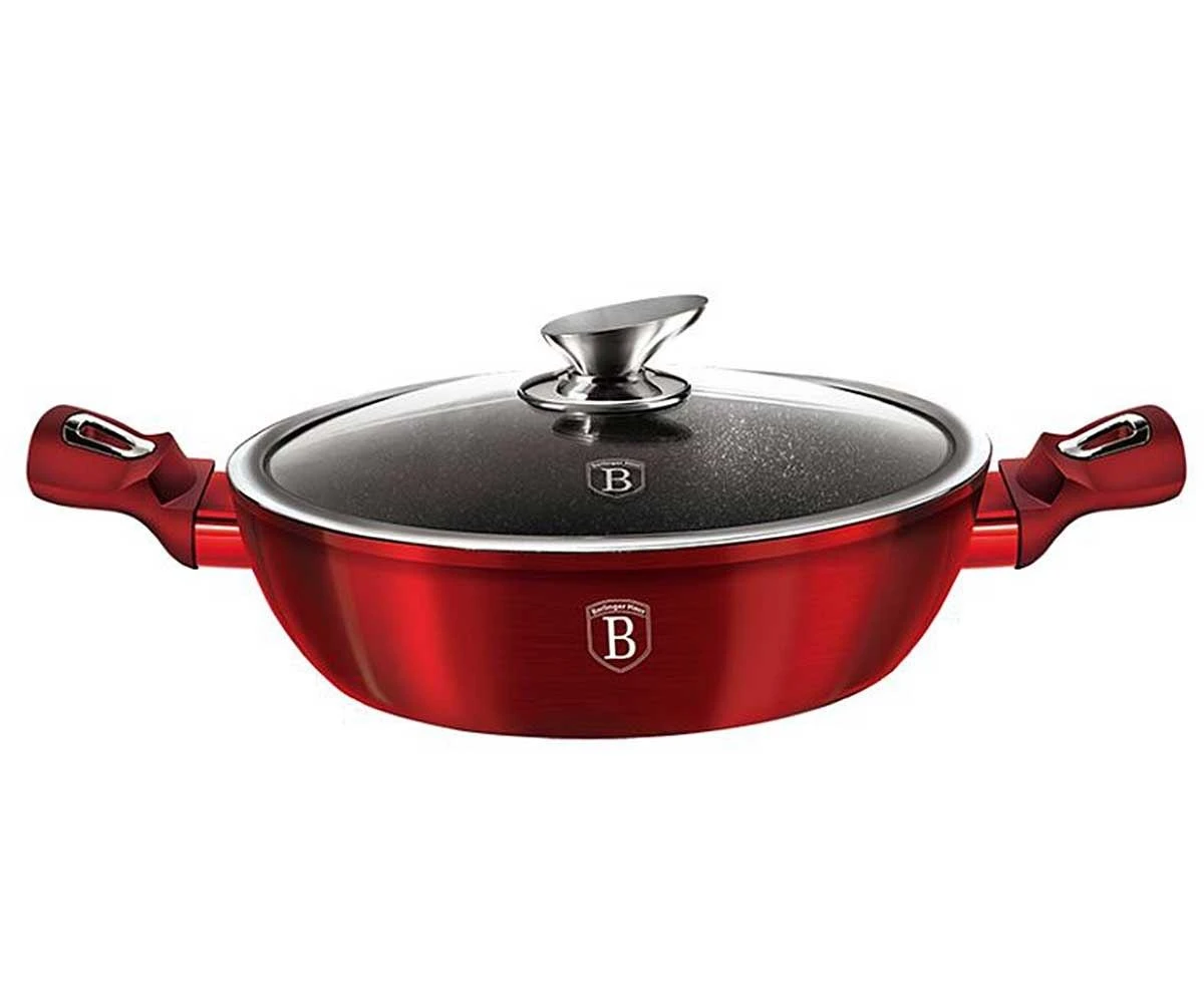 PUODAS 3,8L 28CM BERLINGER HAUS METALLIC BURGUNDY LINE BH-1263