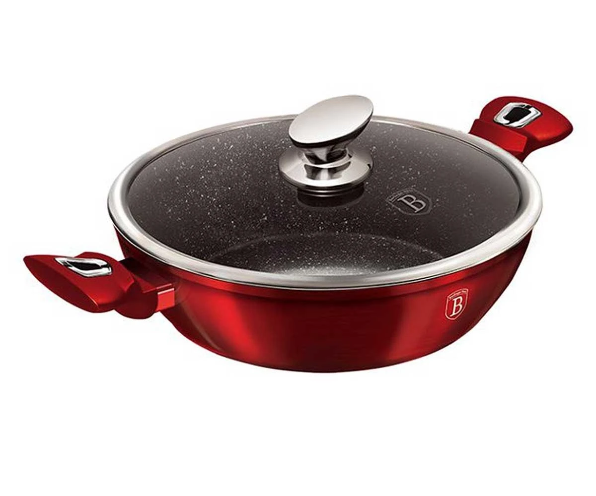 PUODAS 3,8L 28CM BERLINGER HAUS METALLIC BURGUNDY LINE BH-1263
