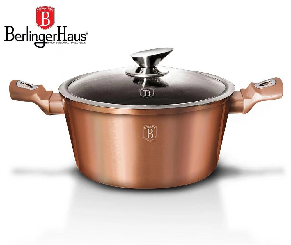 BH-1516N - Granito puodas 28 cm Berlinger Haus Rose Gold kolekcija