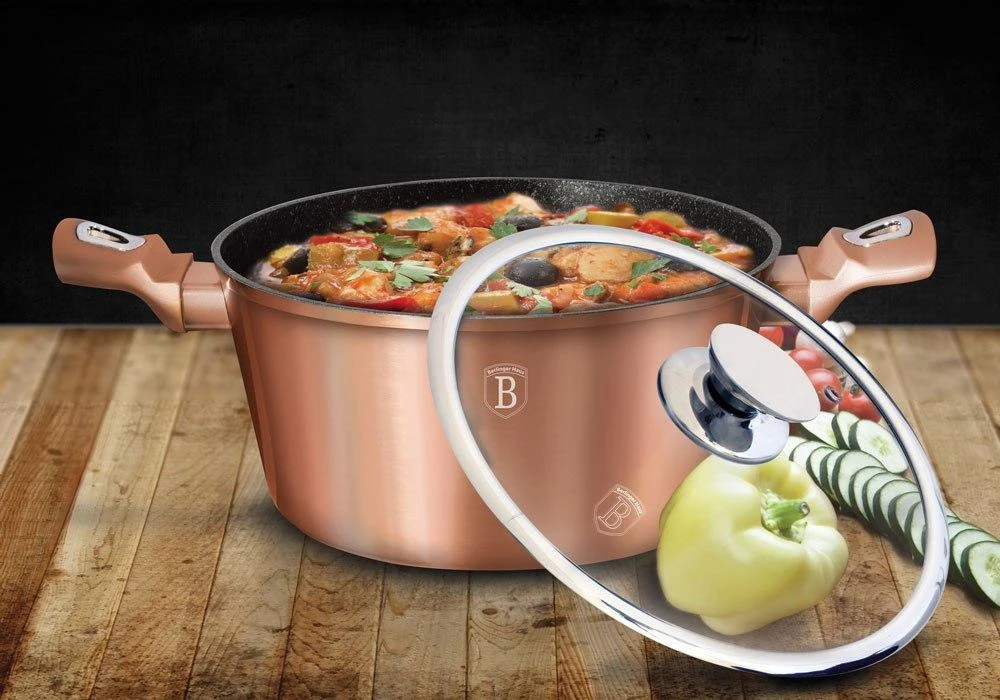 Berlinger Haus GRANITE PUODAS 30cm BERLINGER HAUS BH-6194 ROSE GOLD