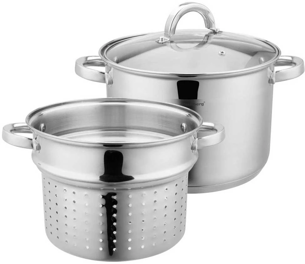Klausberg Puodas Puodas su makaronų įdėklu 24 cm, 7,5 l kb-7738