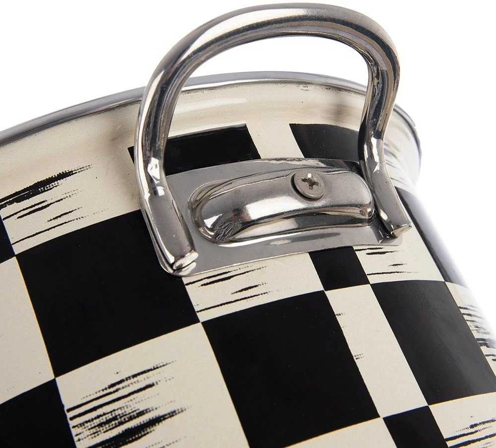 Lumarko Orion Emaillėtas puodas 22 cm, 4 L, Šachmatų rašto