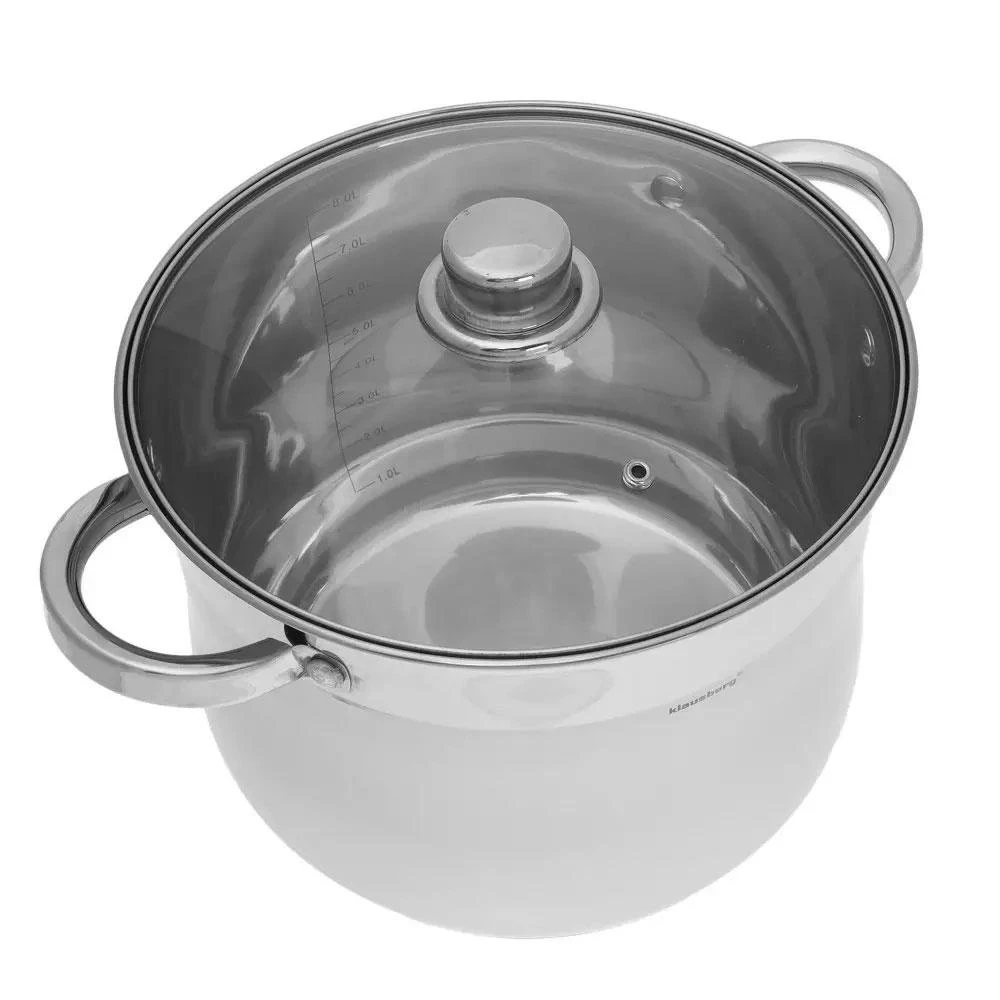 King Hoff Puodas Plieninis puodas, 24 cm skersmens, 8,6 l, Klausberg