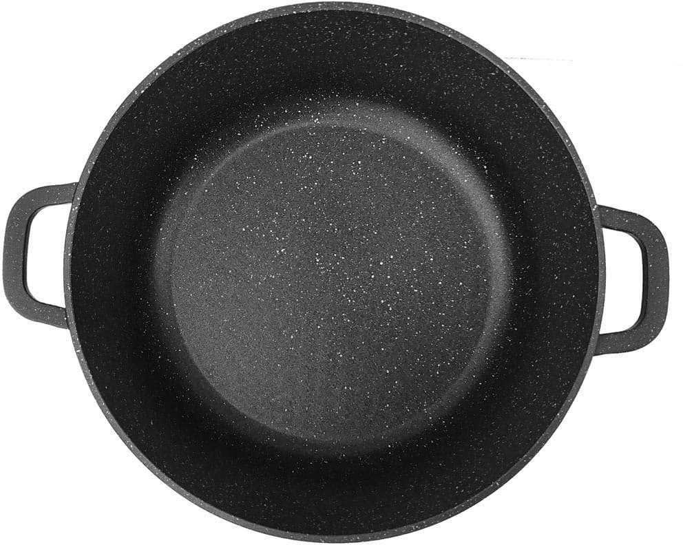Brunbeste TRADICINIS MARMULINIS PUODAS Juodas AUKŠTAS 24cm / 6,2L