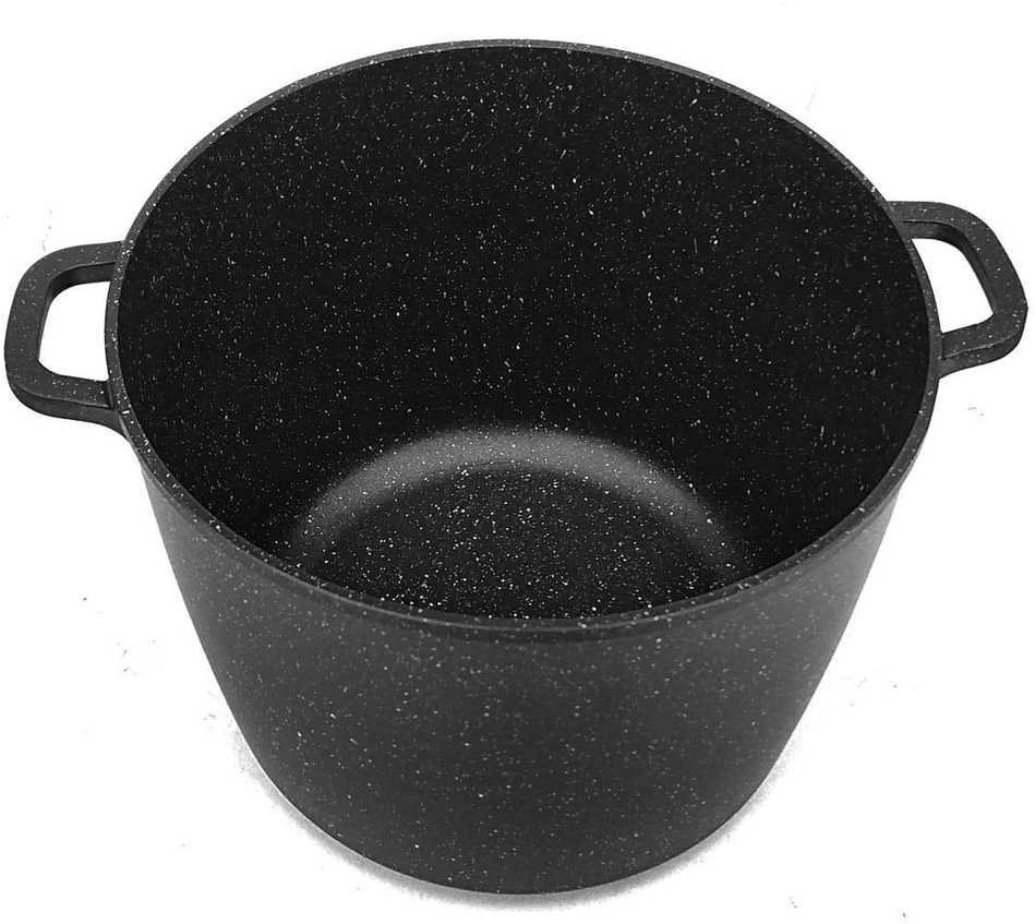 Brunbeste TRADICINIS MARMULINIS PUODAS Juodas AUKŠTAS 24cm / 6,2L