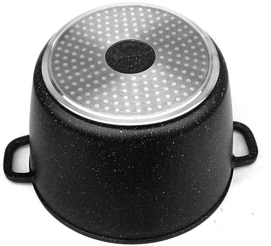 Brunbeste TRADICINIS MARMULINIS PUODAS Juodas AUKŠTAS 24cm / 6,2L