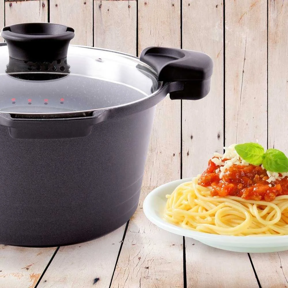 Orion Puodas GRANDE 24 cm su dangteliu ir kiaurasamčiu, 5,5 l