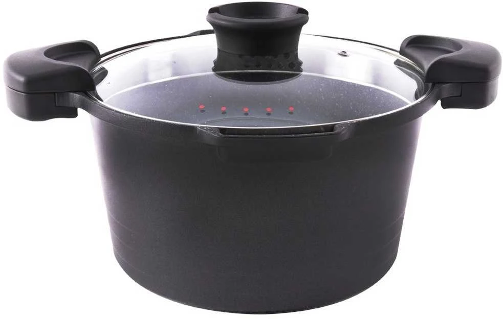 Orion Puodas GRANDE 24 cm su dangteliu ir kiaurasamčiu, 5,5 l