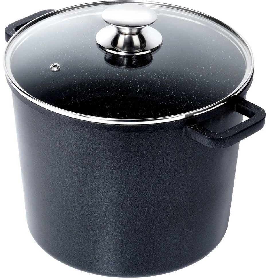 Orion Granitinė puodas GRANDE 7,6 l su stikline dangteliu