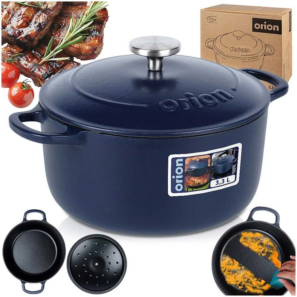 Lumarko Orion Ketaus puodas su dangčiu 22 cm, 3.3 l