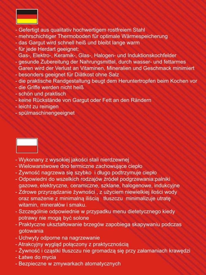 Puodas Plieninis puodas, 28 cm skersmens, 6 l, Klausberg