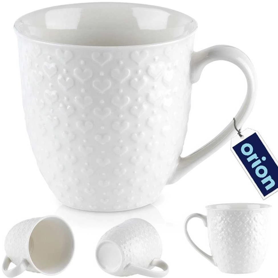 Orion Puodelis keraminis širdelės 580 ml