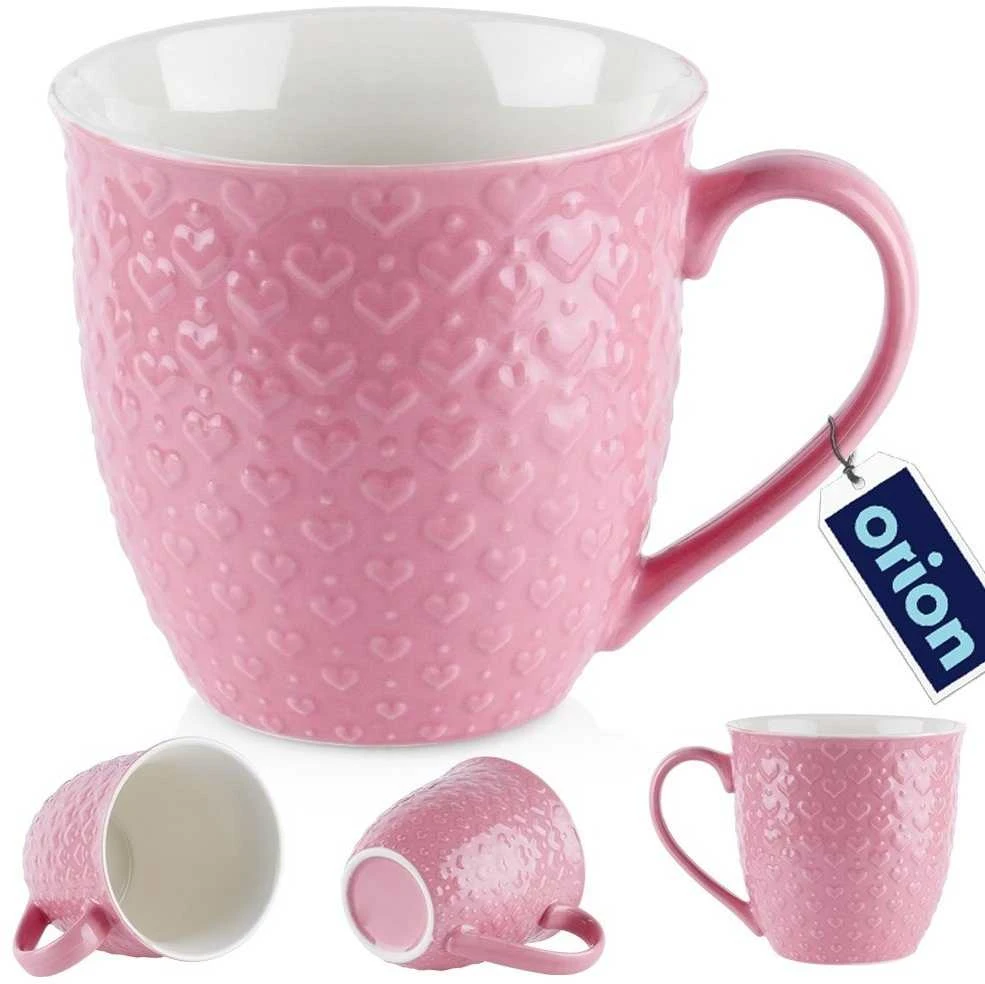 Orion Puodelis keraminis širdelės 580 ml
