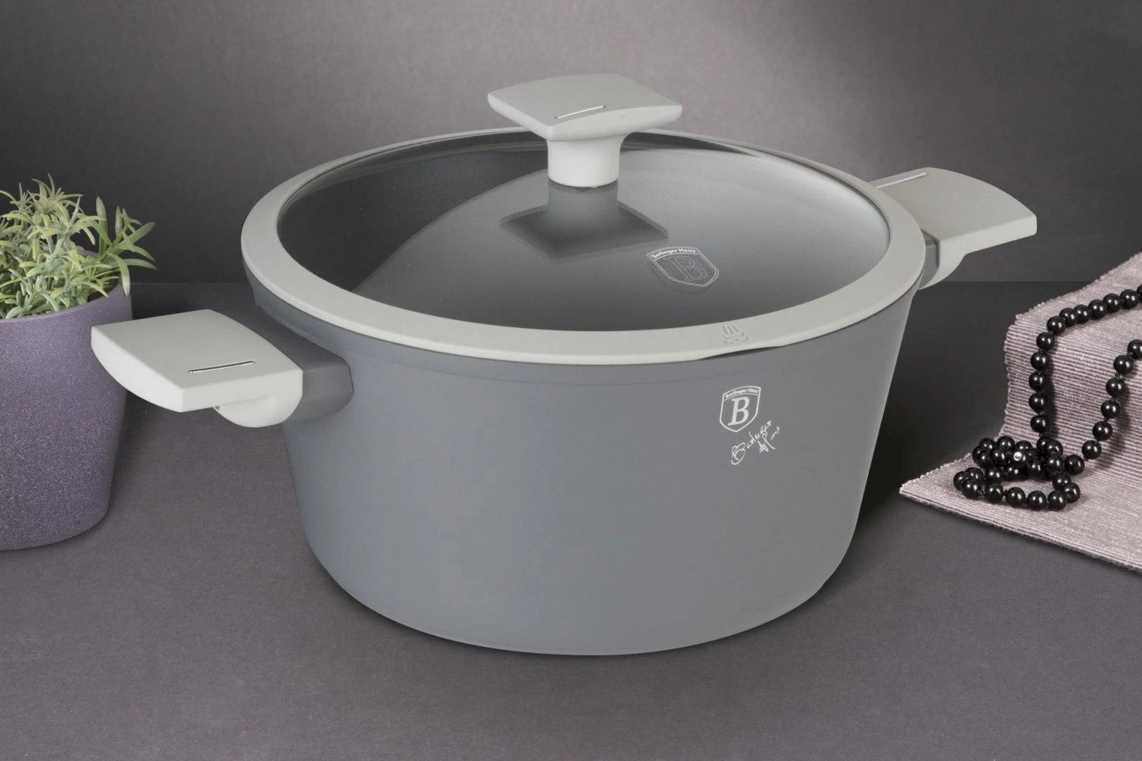Puodas Z POW. TYTANOWĄ 28cm 6.1L BERLINGER HAUS ASPEN BH-7068