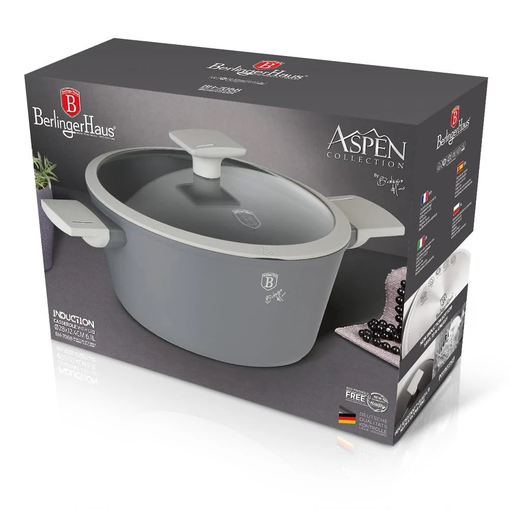 Puodas Z POW. TYTANOWĄ 28cm 6.1L BERLINGER HAUS ASPEN BH-7068