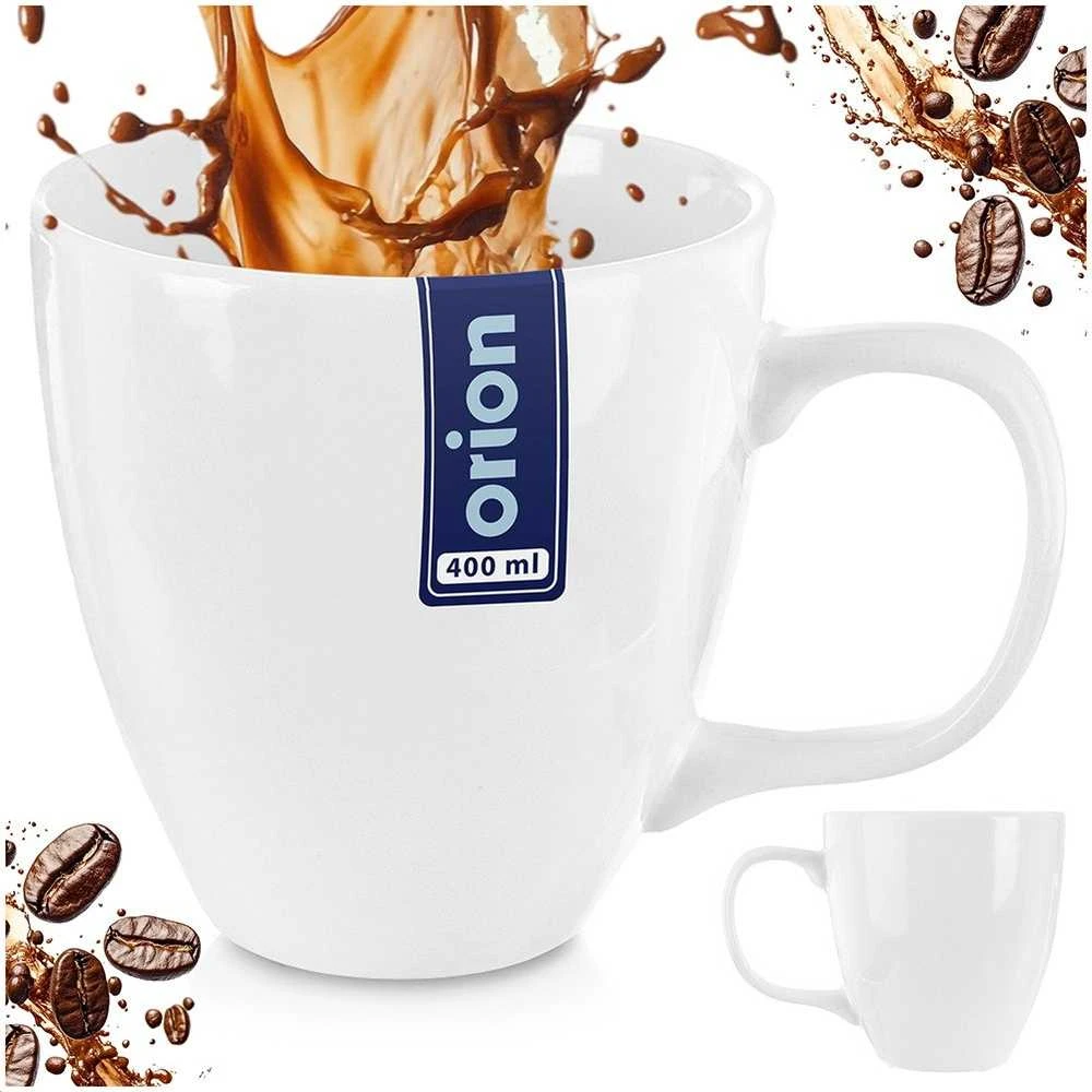 Lumarko Orion Kavos puodelis MONA 400 ml - Porcelianas - Baltas - Kava, Arbata, Kakava