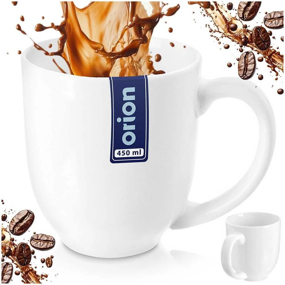 Orion Kavos puodelis MONA 450 ml - Porcelianas - Balta