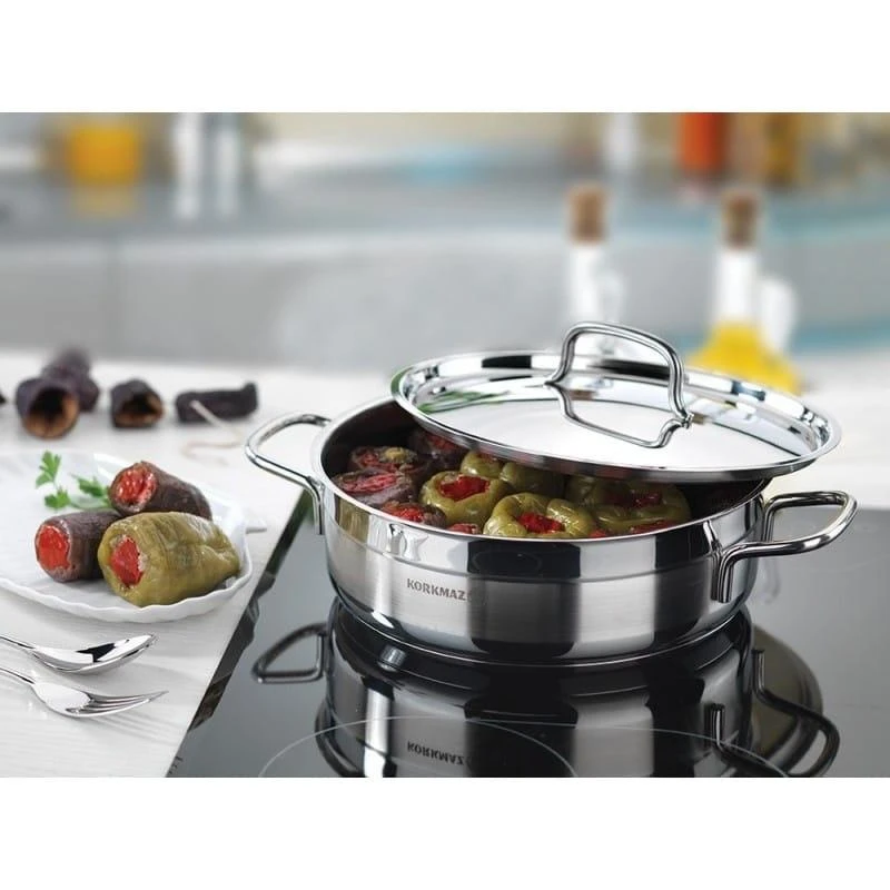 Indukcinis puodas troškinimui Korkmaz Alfa Low Ø26cm, KRA1024, 4.2 l