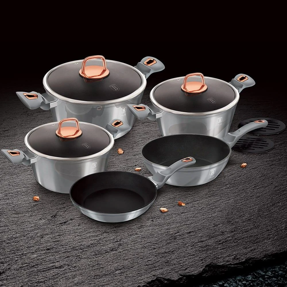 PUODŲ RINKINYS 10 ELE. BERLINGER HAUS METALLIC MOONLIGHT BH-6020