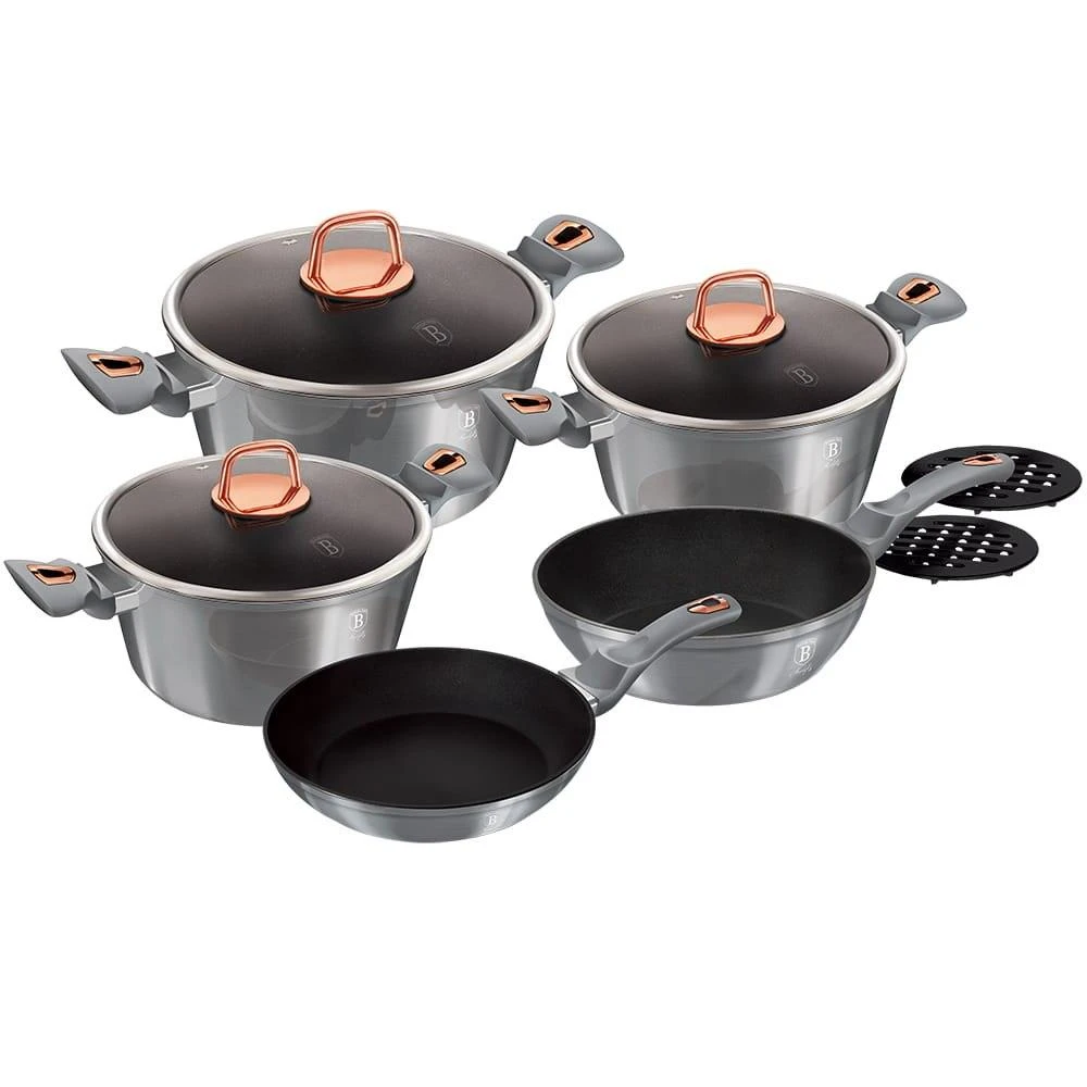 PUODŲ RINKINYS 10 ELE. BERLINGER HAUS METALLIC MOONLIGHT BH-6020