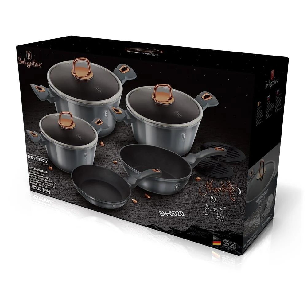 PUODŲ RINKINYS 10 ELE. BERLINGER HAUS METALLIC MOONLIGHT BH-6020