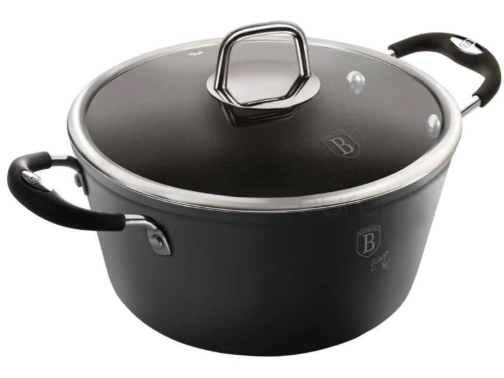 Berlinger Haus PUODŲ RINKINYS 15 vnt BERLINGER HAUS Juodas PROFESSIONAL LINE BH-6129