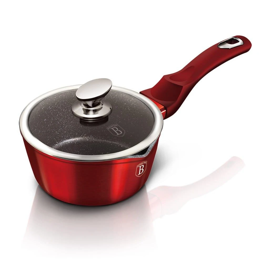 PUODŲ RINKINYS 16 vnt BERLINGER HAUS METALLIC LINE BURGUNDY BH-6781