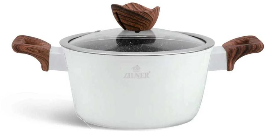 Virtuvės reikmenų rinkinys Zilner White Lilly, 21 dalis, baltos spalvos