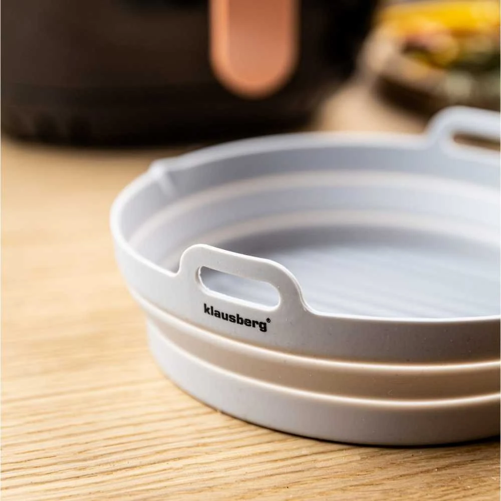 Rinkinys Silikoninių įdėklų rinkinys kepimui gruzdintuvėje, 20 cm skersmens, 2 vnt., Klausberg, kb-7789
