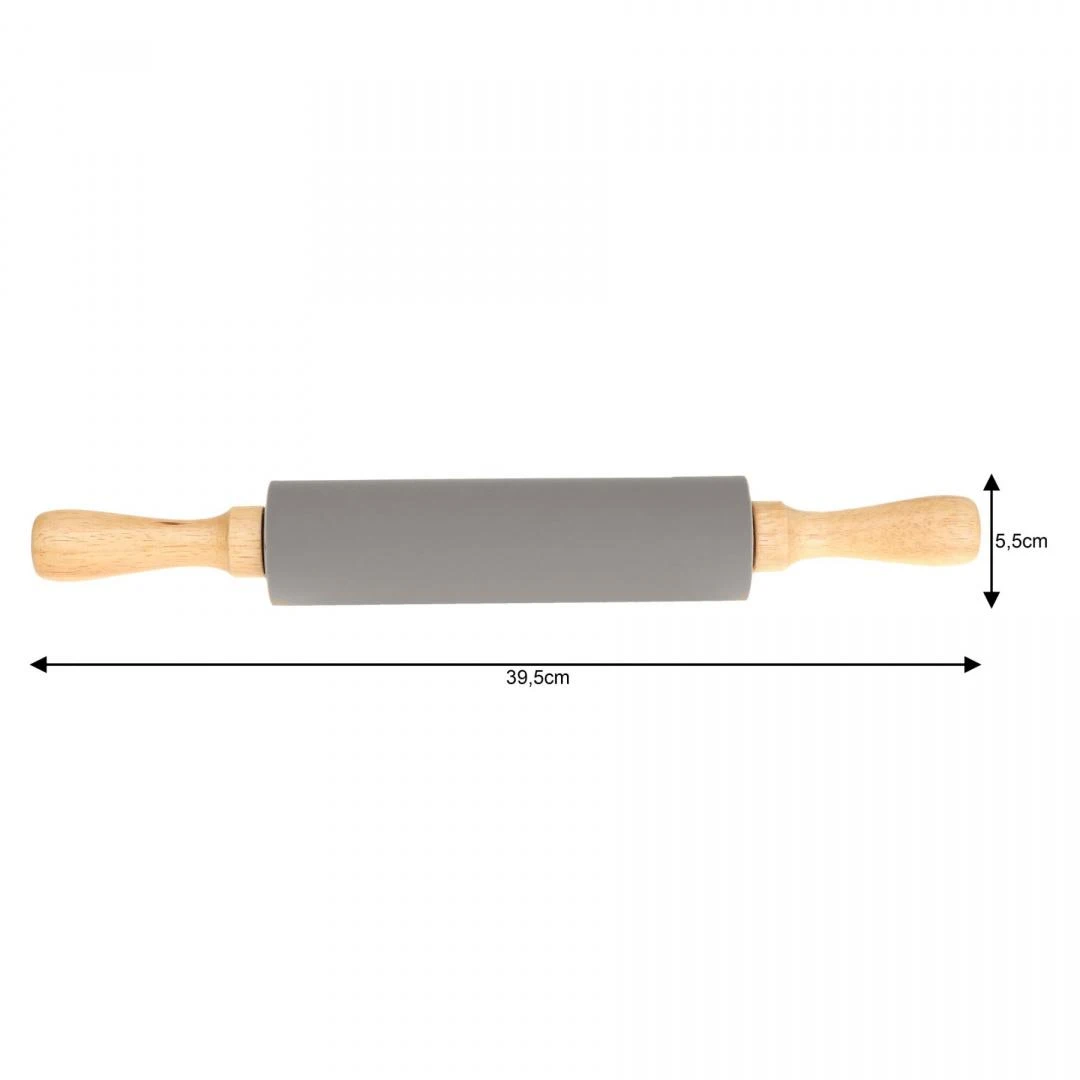 King Hoff Volelis Kočėlas, silikoninis, pilkas, 39,5 cm, kinghoff