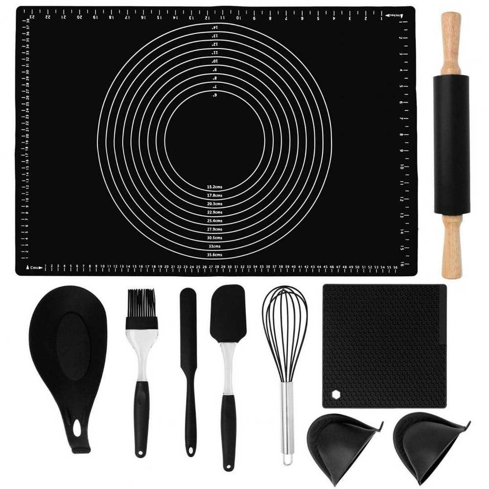 SILIKONINIO STALO RINKINYS 40 x 60cm + PRIEDAI 10 ELEMENTŲ BRUNBESTE BB-1785