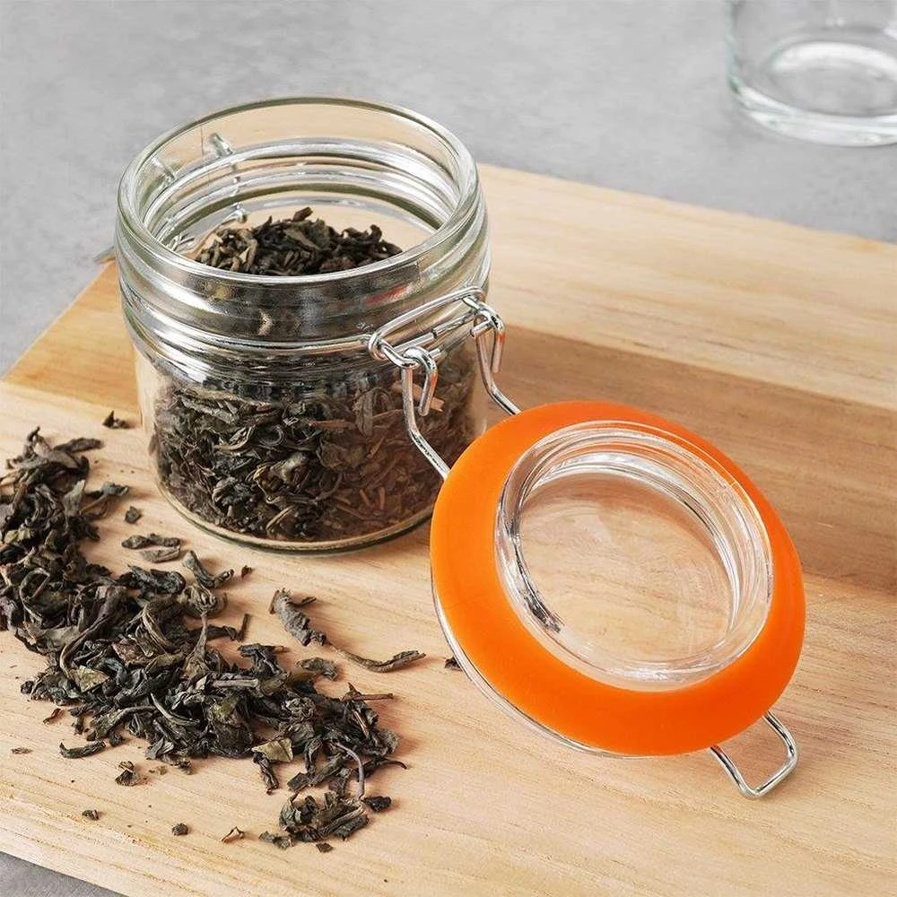 Orion Stiklainiai 100 ml su užspaudžiamais dangteliais