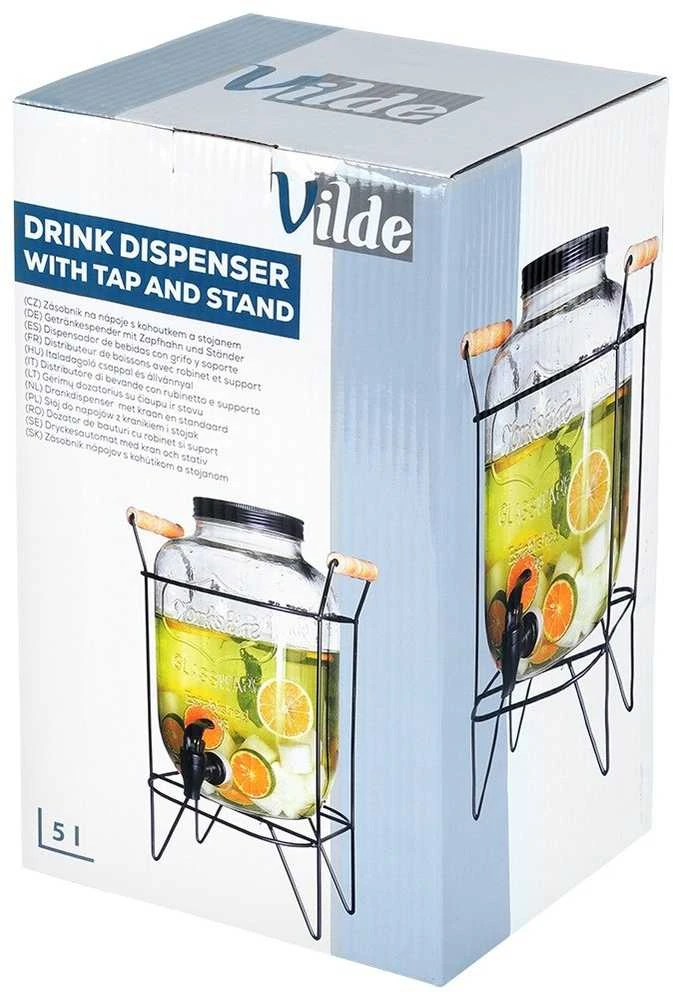 Vilde Gėrimų dozatorius su čiaupu ir stovu, 5,5 l