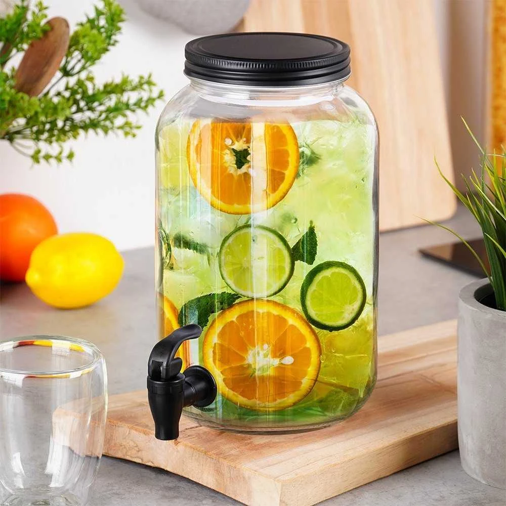 Stiklinis gėrimų dozatorius su čiaupu Vilde 3,2 l