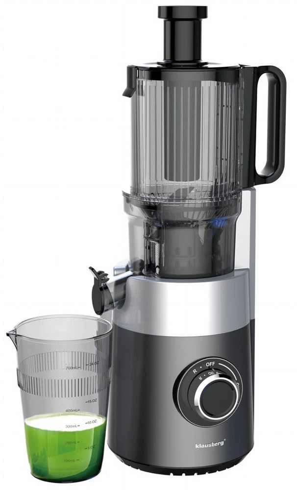Sulčiaspaudė Lėtaeigė sulčiaspaudė vaisiams ir daržovėms, vertikali, pilka, 180 W, Klausberg, kb-7881