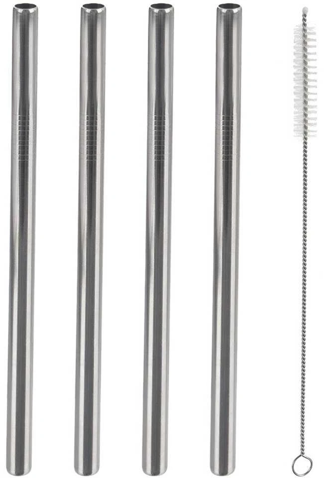 Nava Orion Stiklinės šiaudeliai 21,5 cm 5 vnt. nerūdijančio plieno