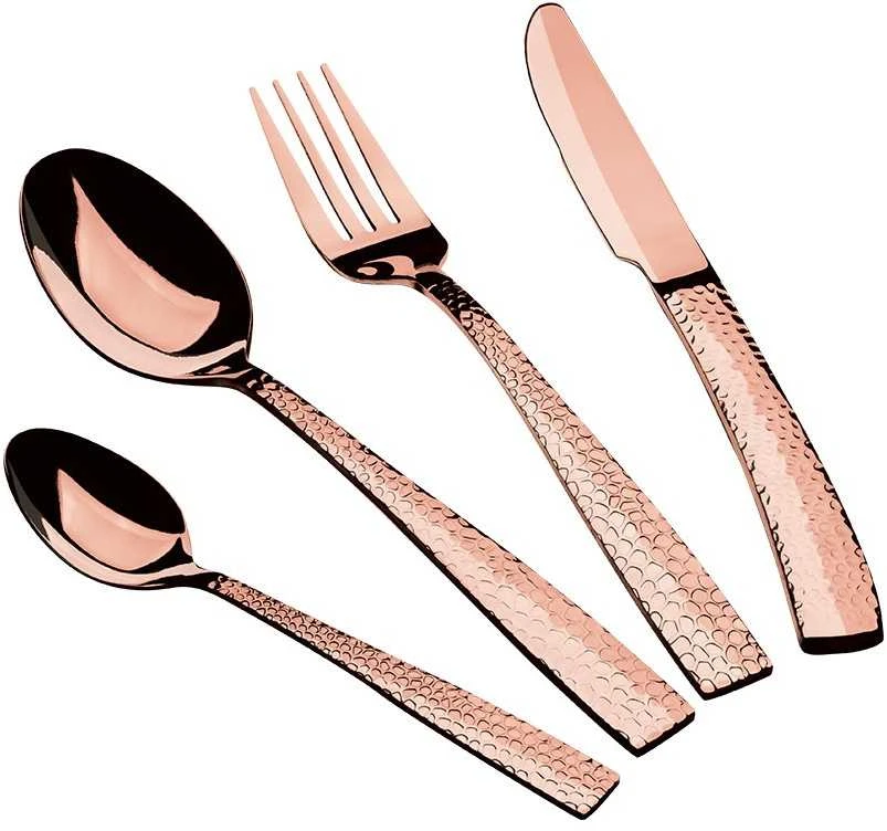 STALIO ĮRANKŲ RINKINYS 24 VNT. GLOSSY BERLINGER HAUS ROSE GOLD BH-2617